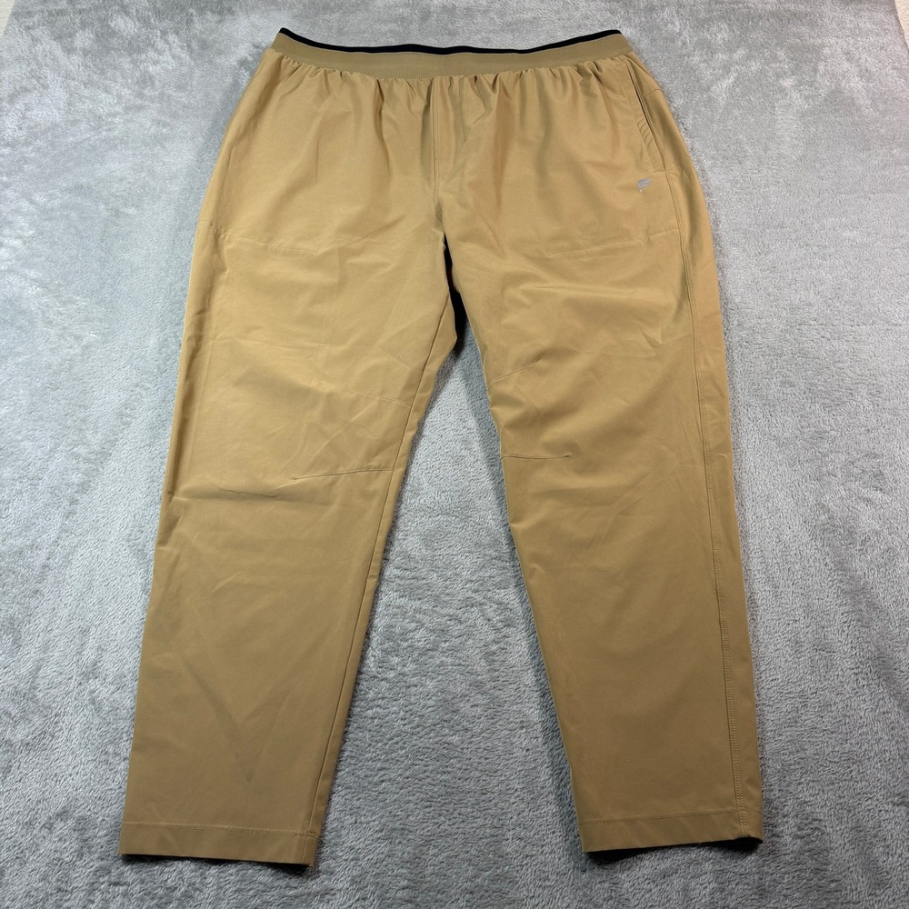 Fabletics Fundamental Pant Men‎ XXL Tan Brown Joggers PT2253112-1726-11170